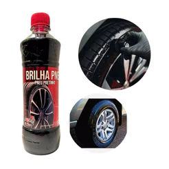 Pretinho Liquido 485ml Alto Brilho Duradouro Limpa Pneu