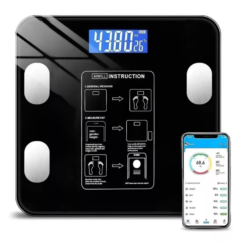 Balança Digital Inteligente de Bioimpedância