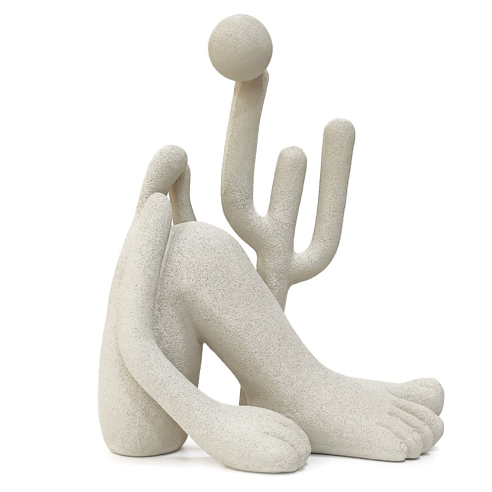 Escultura Abaporu Tarsila do Amaral Decorativa em Poliresina 32x27cm