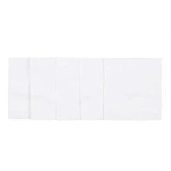 Fralda Tecido Duplo Lisa 65cm x 65cm com 5 Unidades - Branca