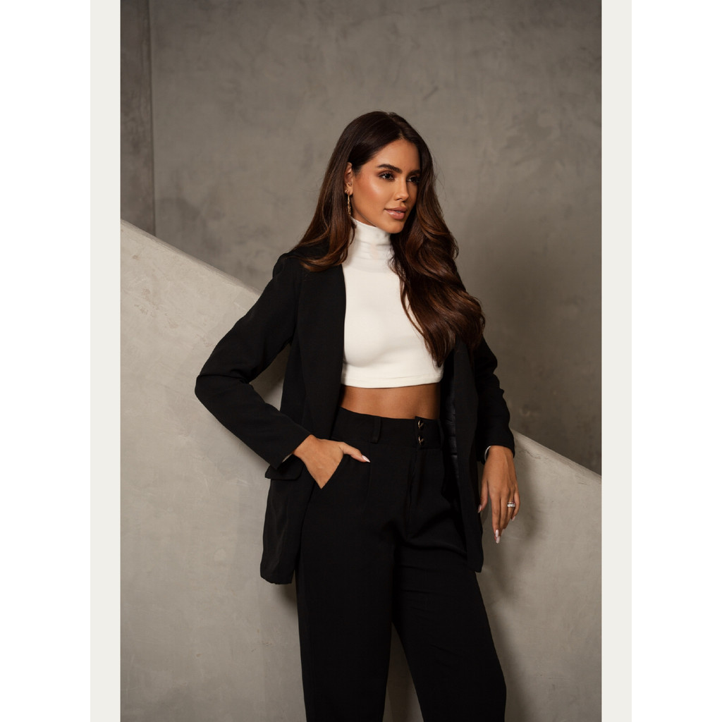 Blazer Preto Bari Cloth