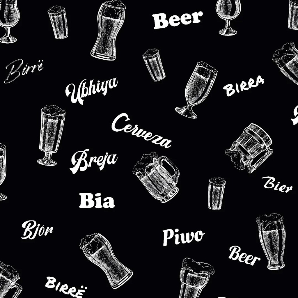 Adesivo De Parede De Cerveja Para Bar - Papel De Parede Adesivo Cervejas - Papel Adesivo Para Adega 1,44m²