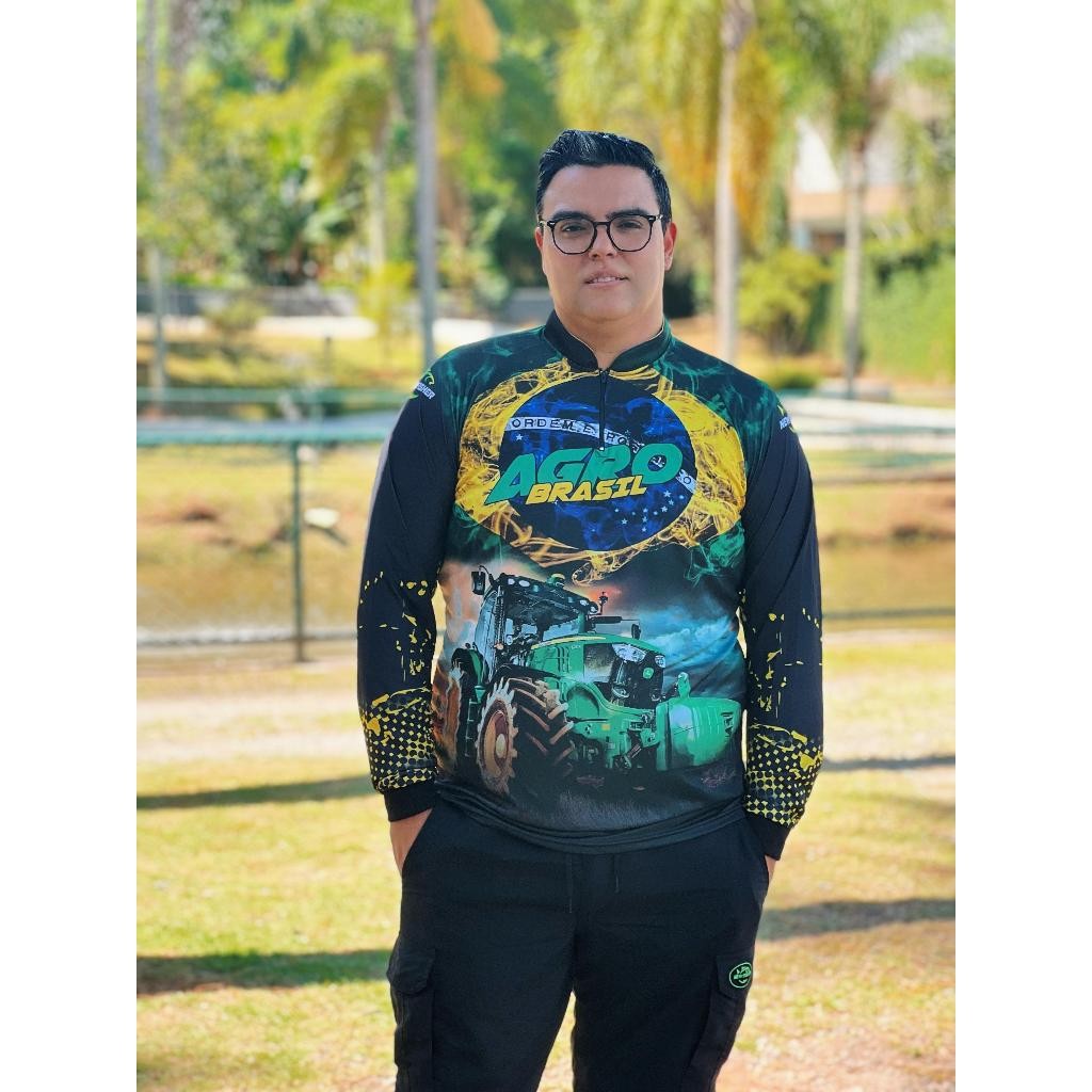 Camiseta Agro e Pesca Gola Zíper Proteção Solar UV New Fisher - NF26 em Oferta na Shopee