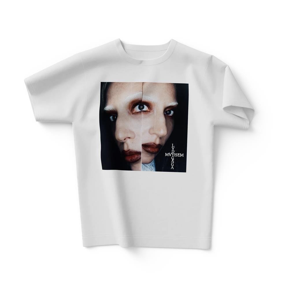 Camiseta Lady Gaga - Mirrored Photo - Branca - Women Clothes