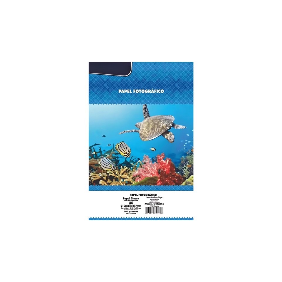 PAPEL FOTO MICROPORO C/BRILHO 260G/M² A4