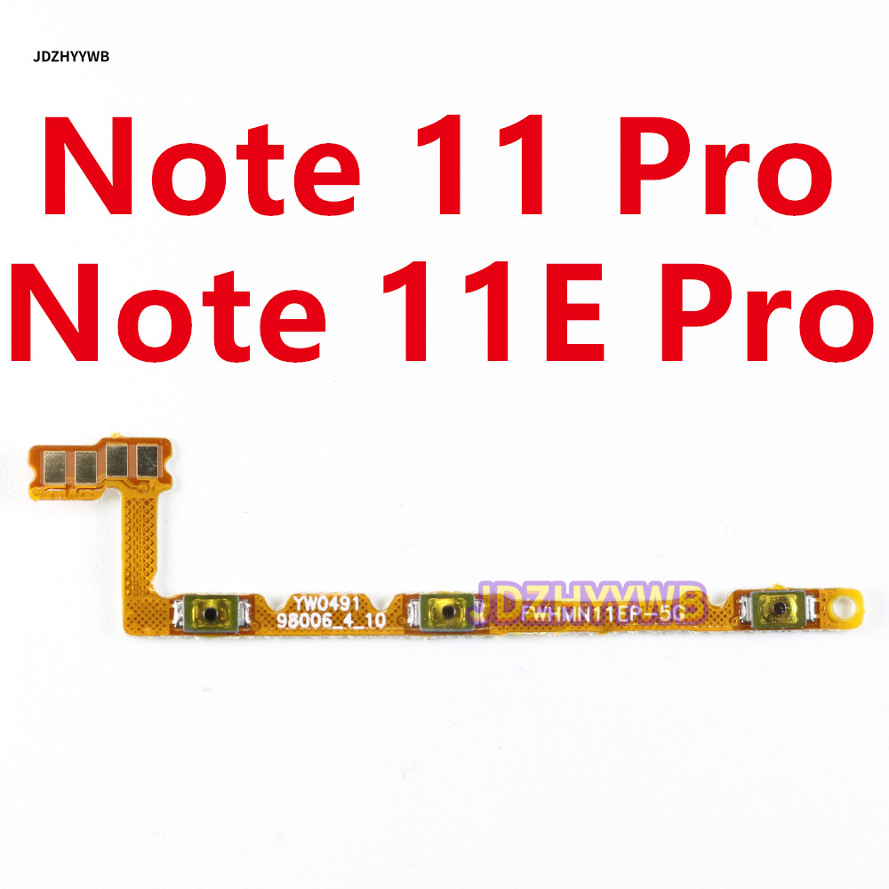 1 Pçs Ligar/Desligar Volume Câmera Botão Chave Interruptor Cabo Flexível Substituição Para Xiaomi Redmi Nota 11 11E Pro