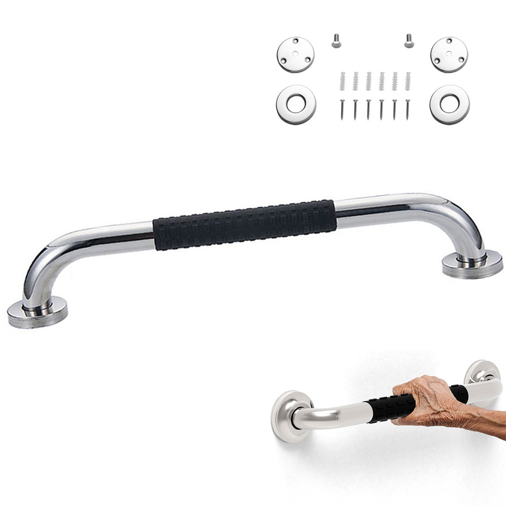 Barra de Apoio Inox 60cm Suporte Antiderrapante Banheiro Box Idoso Criança Gestante Cadeirante