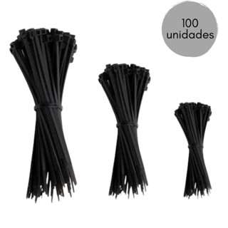 100 Unidades Abraçadeira de Nylon Enforca Gato Presilha de Plástico Lacre Fita em Oferta na Shopee