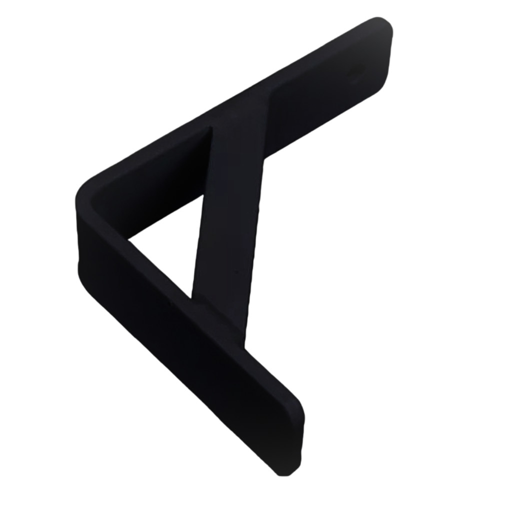 SUPORTE BATENTE LATERAL DE PORTAO 100MM - PRETO