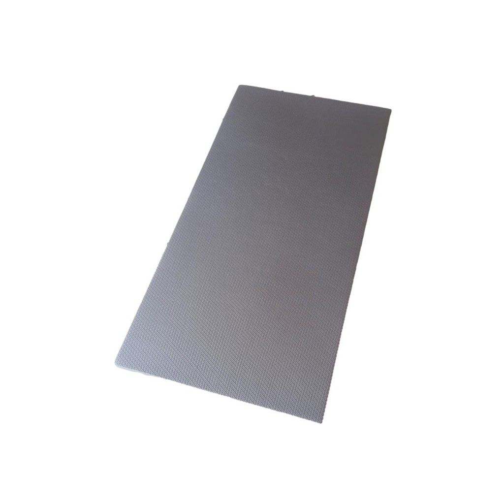 Colchonete Tatame Tapete EVA 100x50x2cm 20mm Cinza Escuro Yoga Ginástica