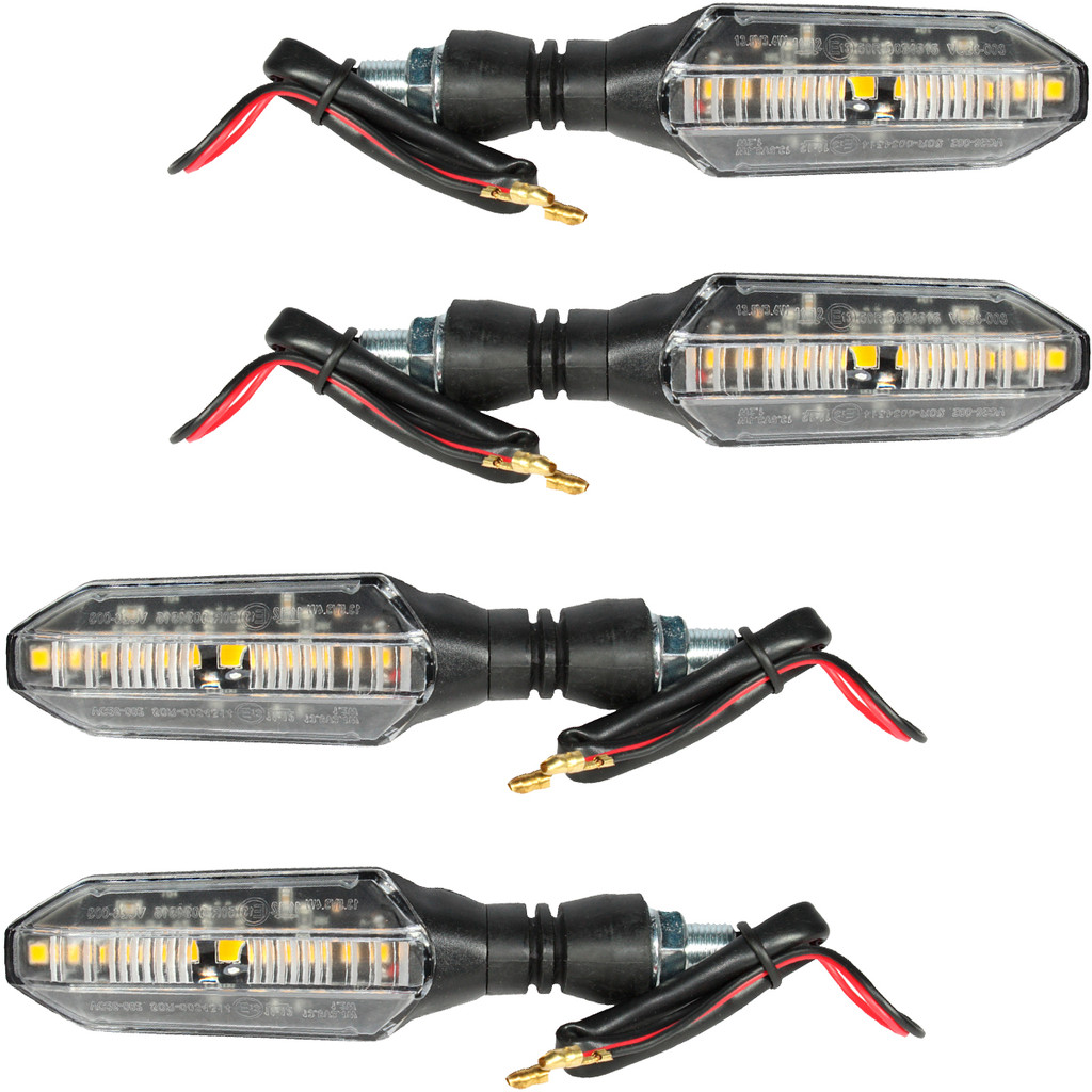 Kit 4 pisca led sequencial CB250F para CB 300 NXR125 NXR160 XRE300 XRE190 CBX250 Twister YBR125