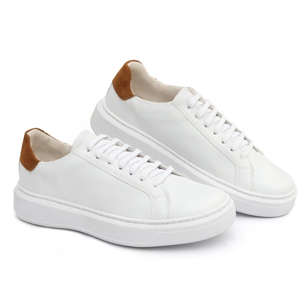 Tênis Casual Masculino Couro Nobre Premium Confortável