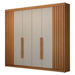 Guarda Roupa Casal 6 Portas São Carlos Cinamomo Off White - Leifer Móveis