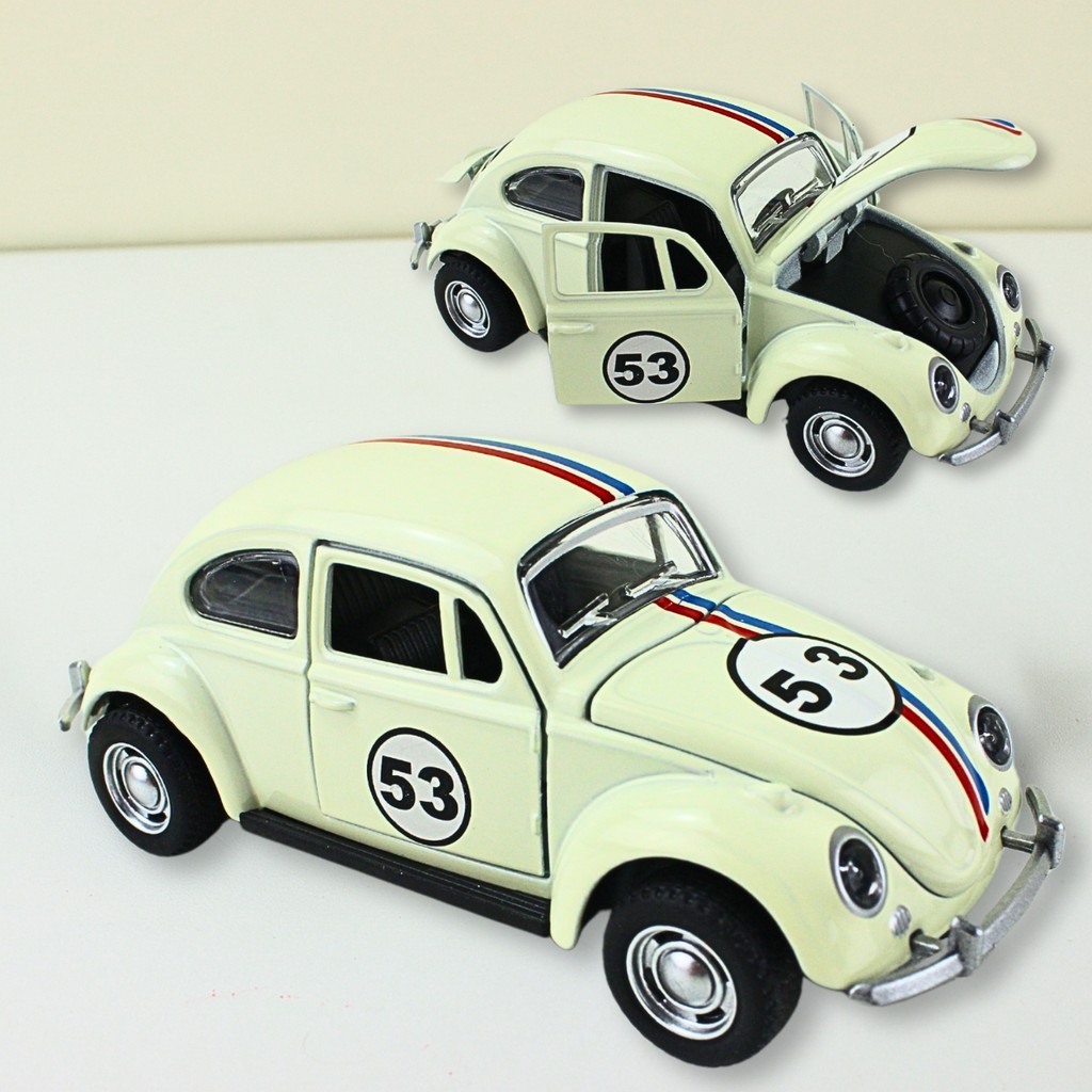 Carrinho De Ferro Fusca Clássico 1:32 Miniatura Coleção Cor Herbie 53