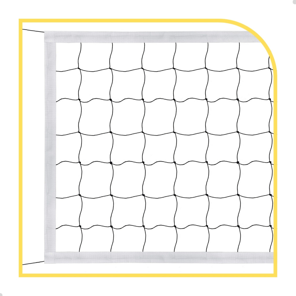 Rede de Volei 4 Lonas Algodão Fio 1mm 9,5 metros