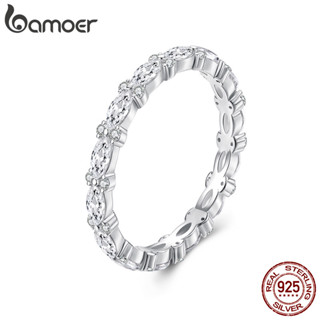 Anel De Prata Esterlina 925 Bamoer Brilhante Único Design Joias Presente Feminino em Oferta na Shopee