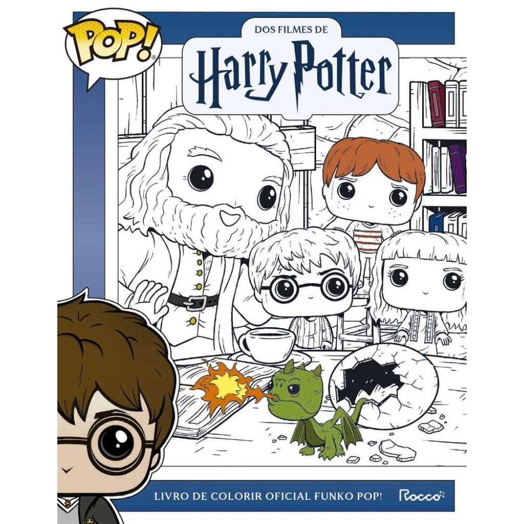 LIVRO DE COLORIR OFICIAL FUNKO POP! DOS FILMES DE HARRY POTTER em Oferta na Shopee