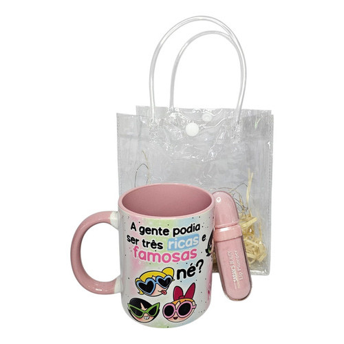 Caneca Amigas + Lip Plumper Sarah's Beauty Presente Bff