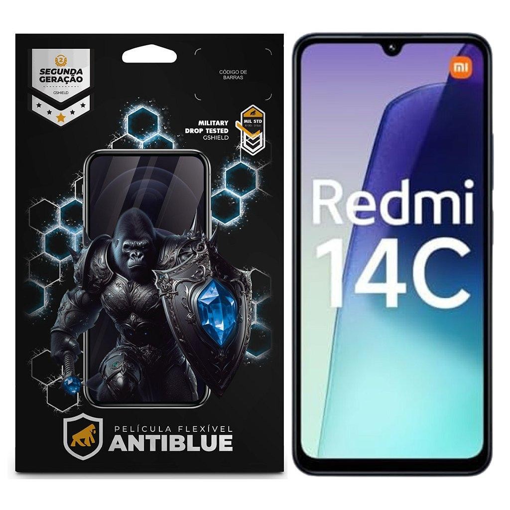 Película para Xiaomi Redmi 14C - AntiBlue - Gshield em Oferta na Shopee