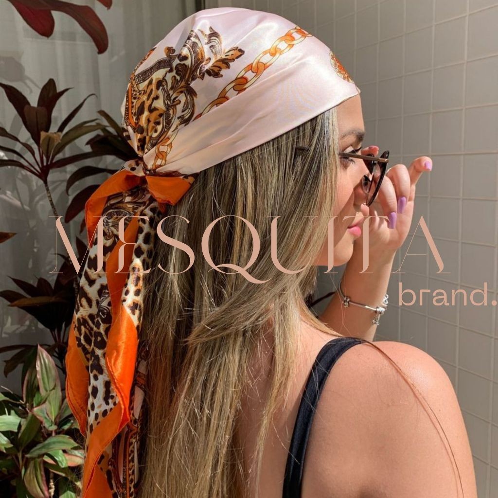 Lenço De Cetim Moda De Luxo Feminino Cabeça Cabelo e Pescoço Quadrado 90x90 Liso e Estampado Barato em Oferta na Shopee
