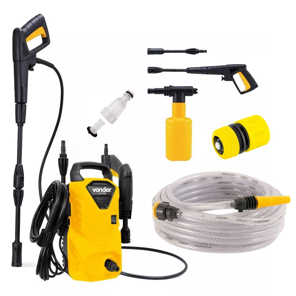 Lavadora de Alta Pressão LAV1300 127V + Mangueira 10m Vonder em Oferta na Shopee