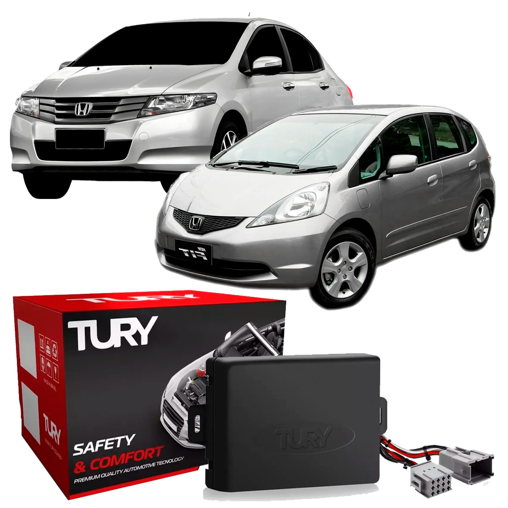 Módulo Vidro Elétrico Subida e Descida para Honda City e Fit 4 Portas de 2009 até 2014-Tury PRO 4.8A em Oferta na Shopee