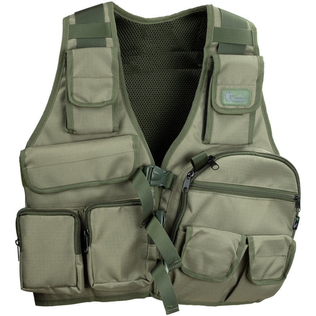 Colete De Pesca Porta Camelback Velcro Para Patch Tecido Resistente