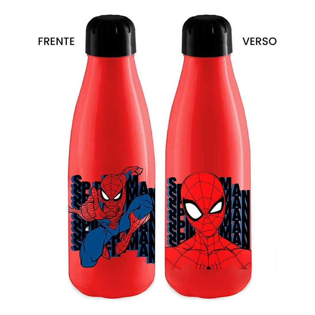 Garrafa Squeezze Garrafinha Homem Aranha Criança Escola
