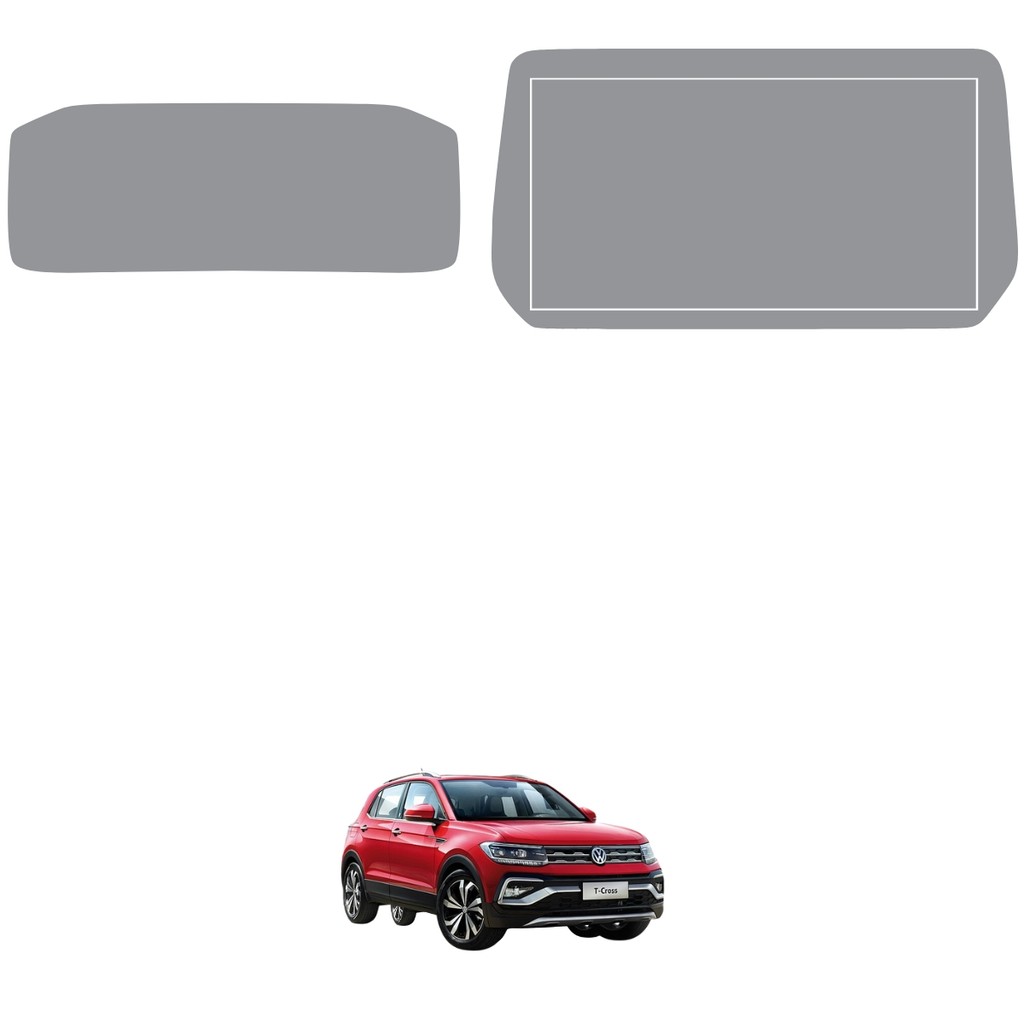 Película PPF Proteção Kit Velocímetro Multimídia VW T-Cross Sense 2025 Transparente TPU Anti Risco