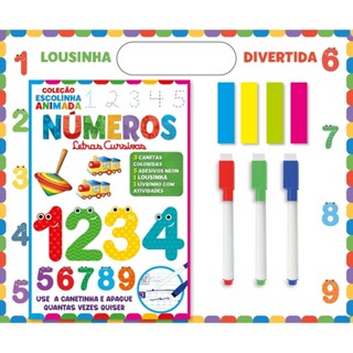 Coleção Escolinha Animada - Números em Oferta na Shopee