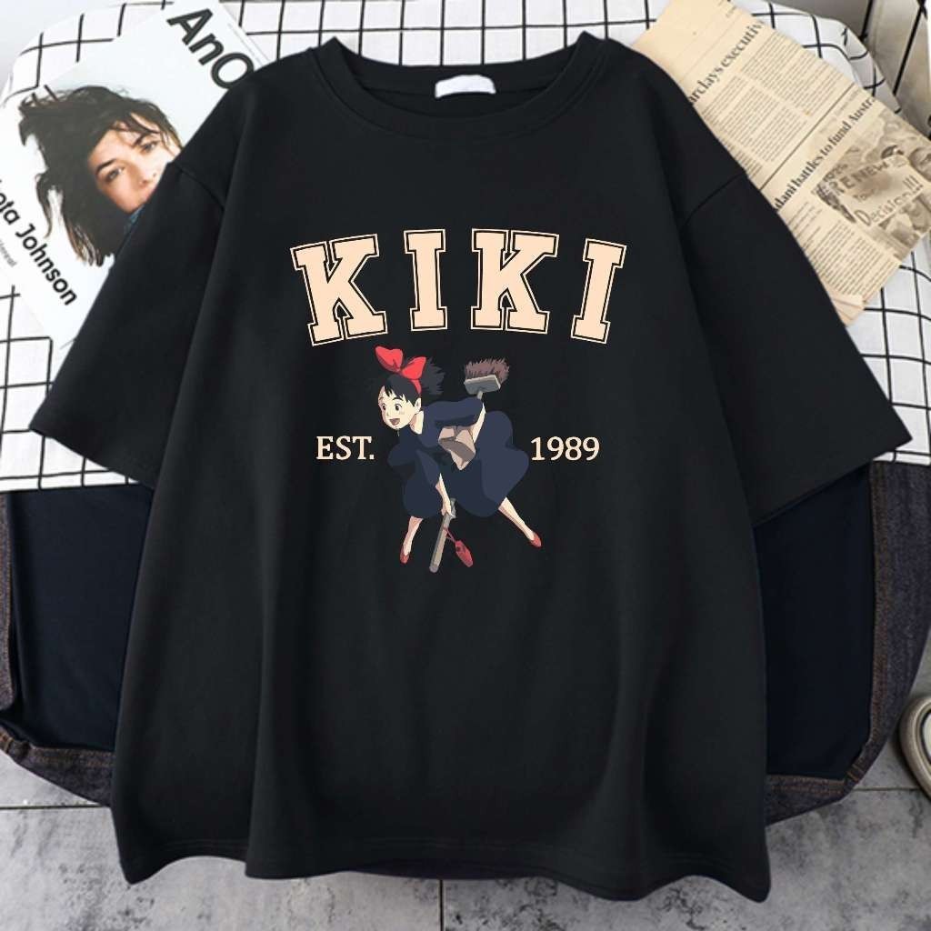Camiseta Anime O Serviço de Entregas da Kiki Delivery Service Ghibli Unissex em Oferta na Shopee