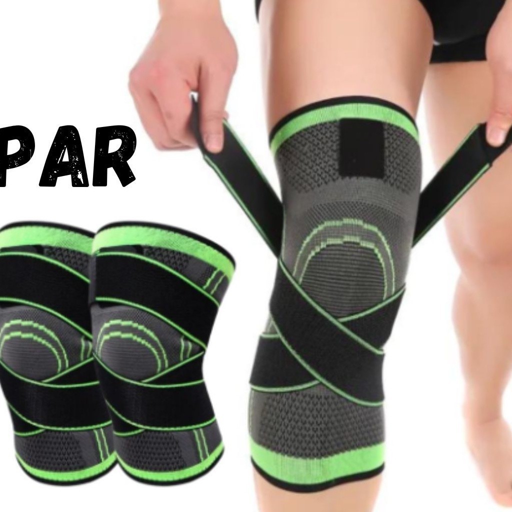 Kit 2 Joelheiras De Compressão Tensor Alívio Estabiliza Joelho Meia em Oferta na Shopee