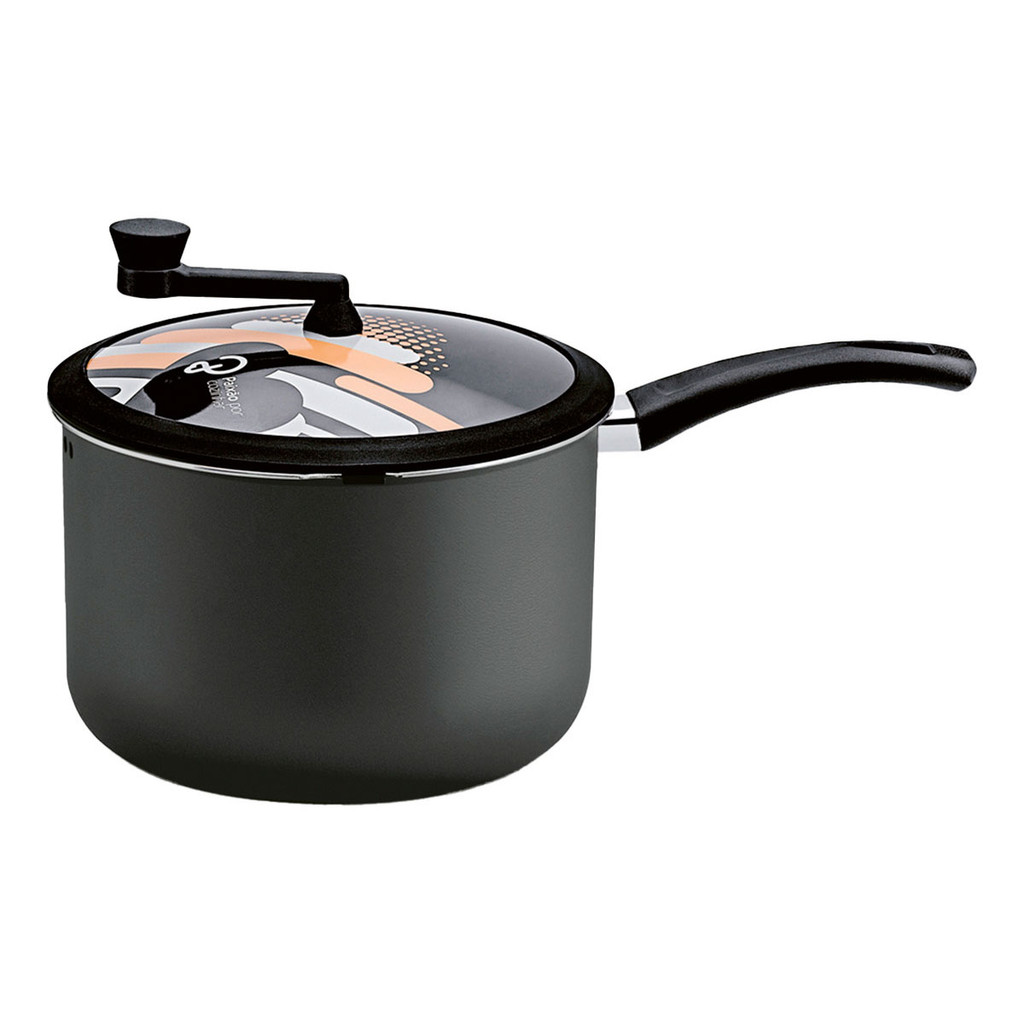 Pipoqueira Panelux Premium Antiaderente 22cm Tampa de Vidro - Grafite - Home & Living