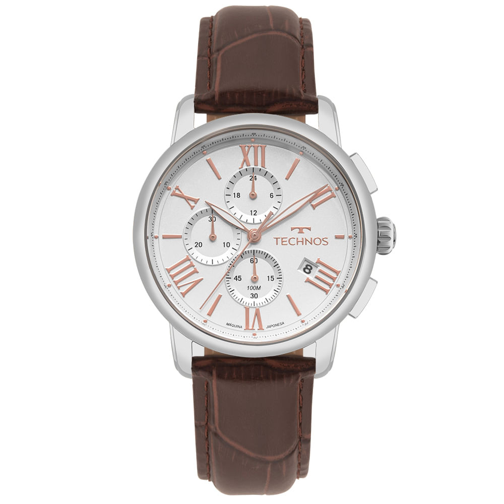 Relógio Technos Masculino Grandtech Prata - JS15ENY/0K