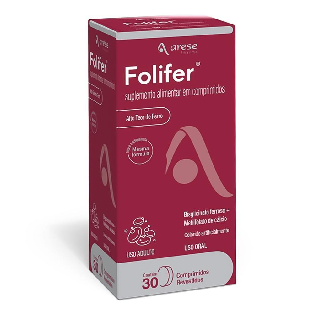 FOLIFER COM 30 COMPRIMIDOS