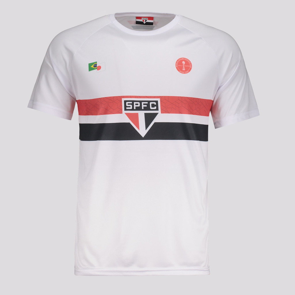 Camisa São Paulo Mundial Esportiva Branca em Oferta na Shopee