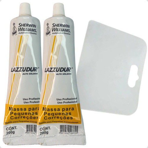 Massa P/ Pequenas Correções Bisnaga 200g Lazzuril Kit 2  em Oferta na Shopee