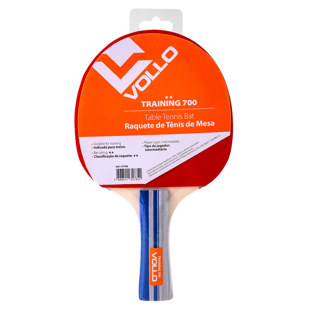 Raquete de Tênis de Mesa Ping Pong Training 700 Vollo em Oferta na Shopee