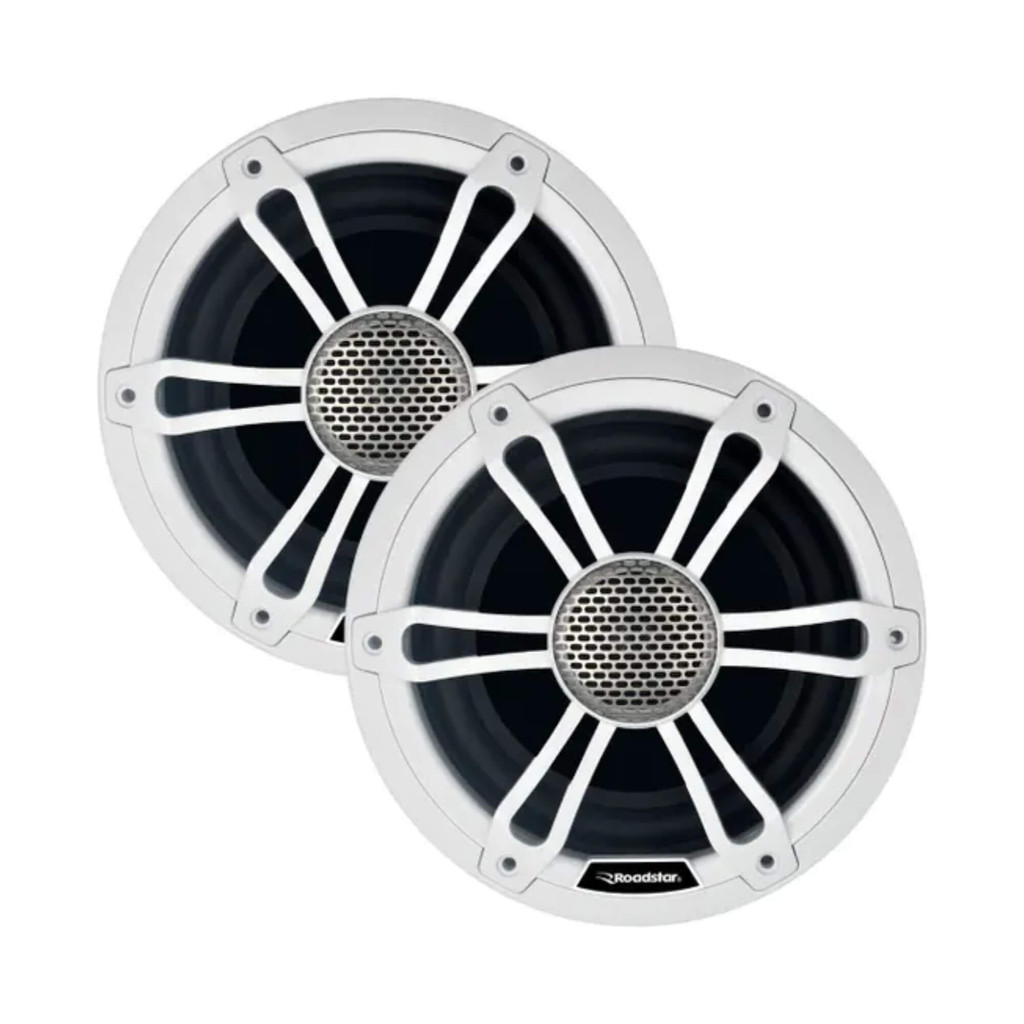Par de Alto Falantes Automotivo Áudio Som 6.5" Coaxial Marinizado a Prova D'Água Roadstar RS650BR MI