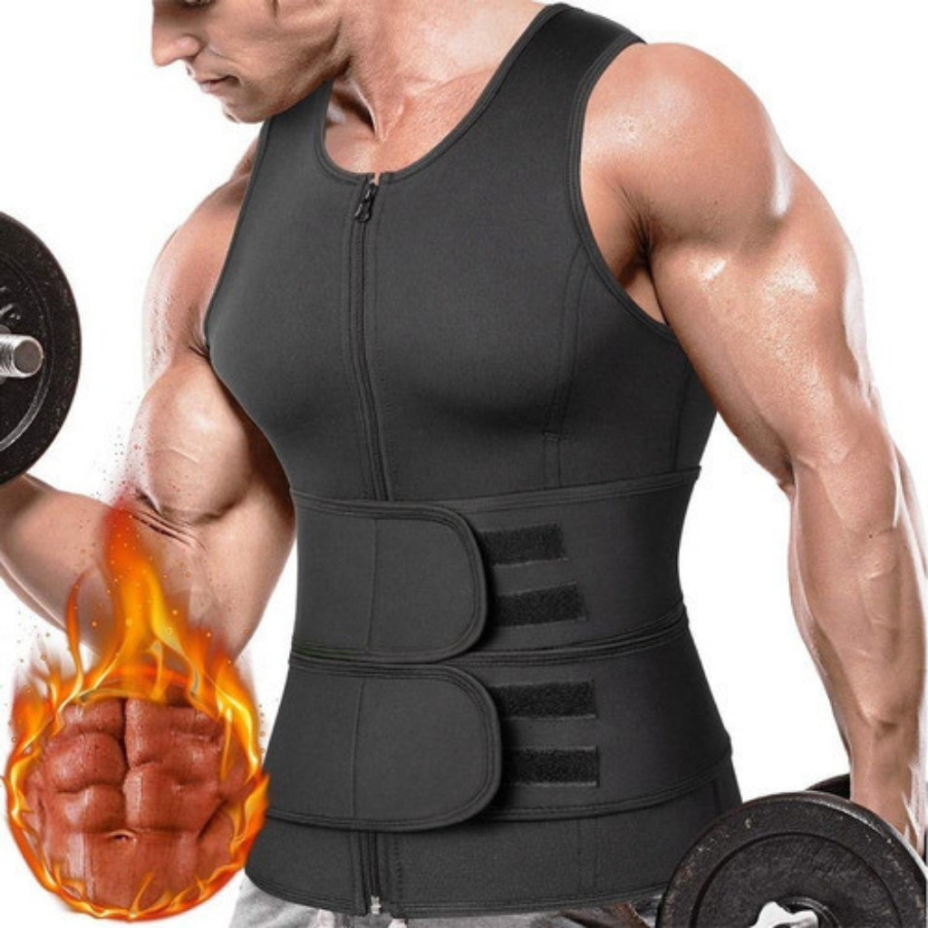 Cinta De Academia Para Homem Suar Perder Barriga Cintura Redutor De Medidas Queimar Gordura Sauna