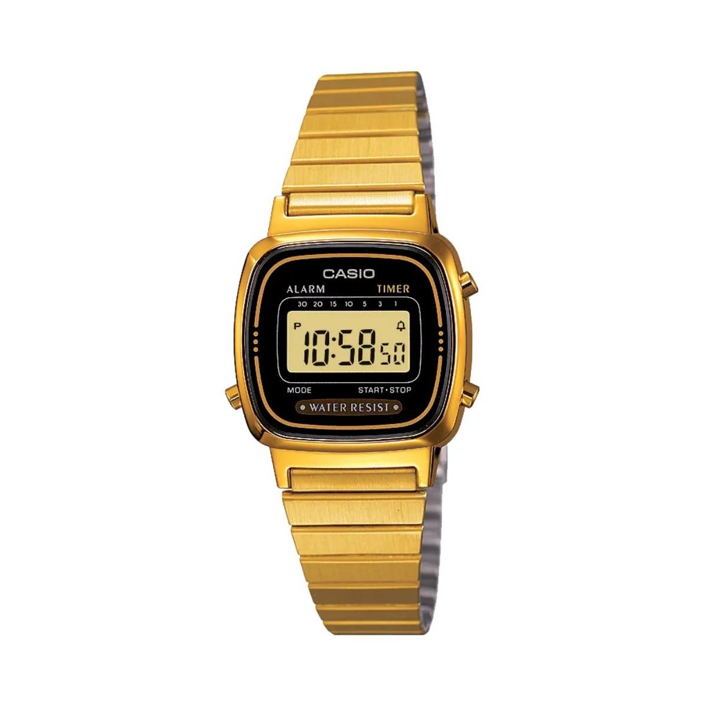 RELÓGIO CASIO FEMININO VINTAGE DOURADO LA670WGA-1DF