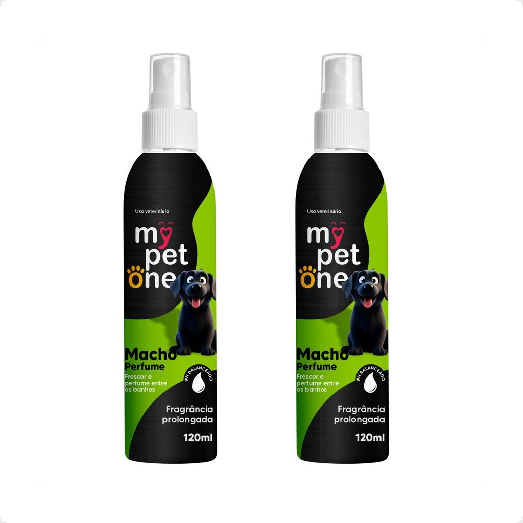 Kit 2 Perfume Colônia Macho 120 Ml Cheirinho De Banho - MyPetOne em Oferta na Shopee