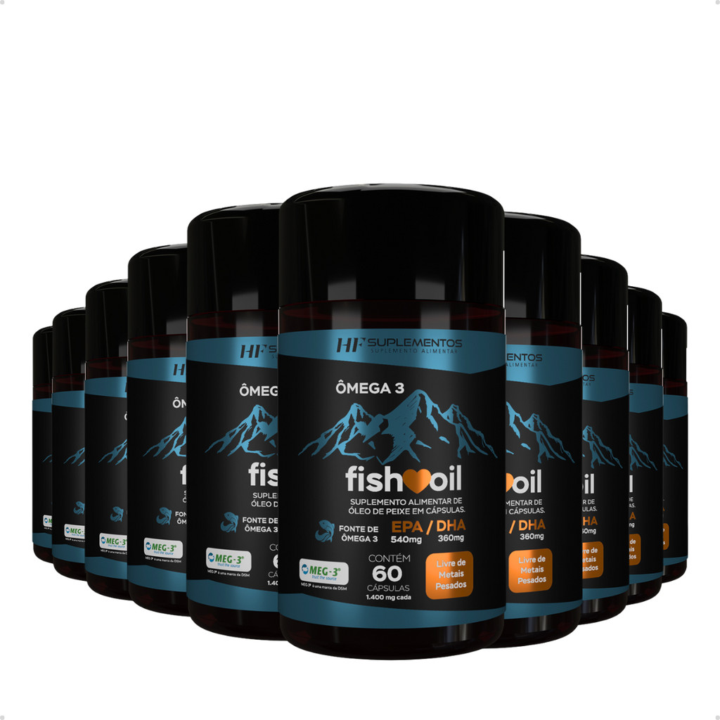 10X ÔMEGA 3 MEG3 FISH OIL 60CAPS HF SUPLEMENTOS