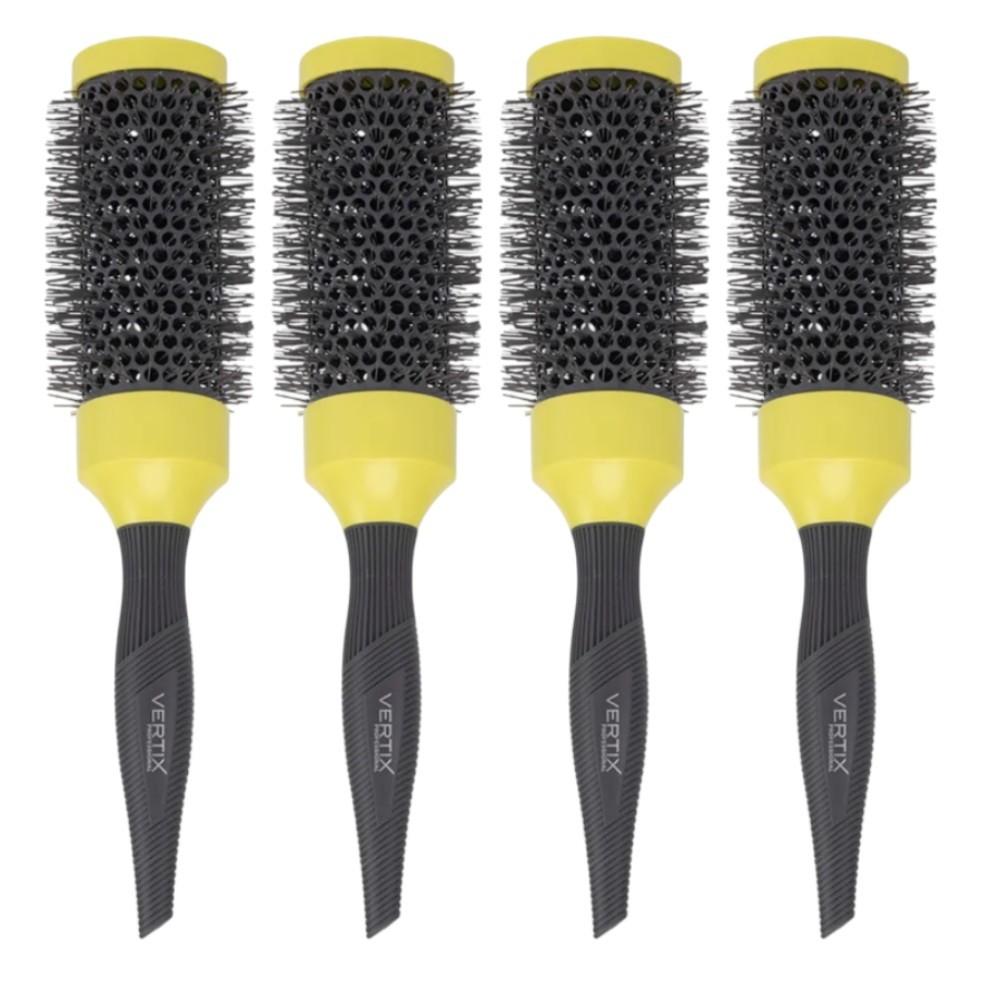 4 Escova Profissional Lime Green Cerâmica 43mm Vertix