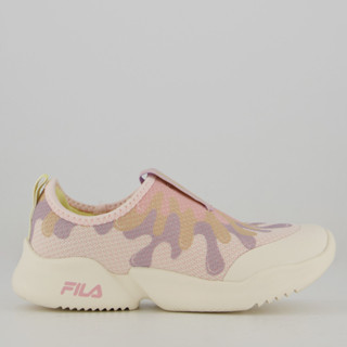 Tenis Fila Funny Juvenil Bege e Lilás em Oferta na Shopee