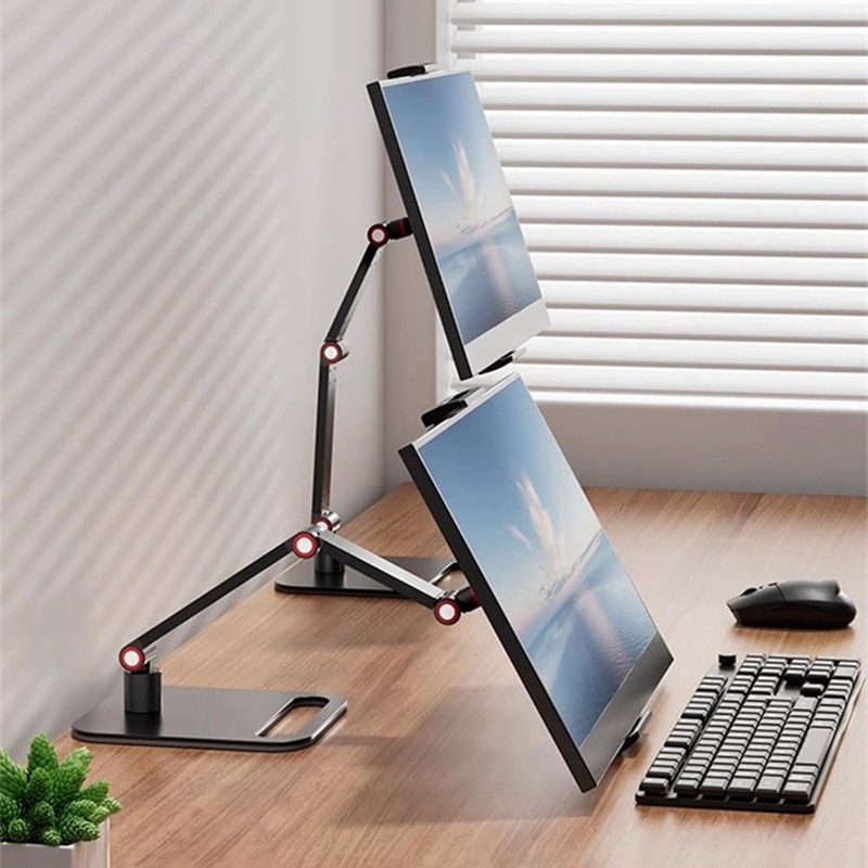 Suporte Portátil Para Monitor , Tablet , Ajustável , Braçadeira De Mesa