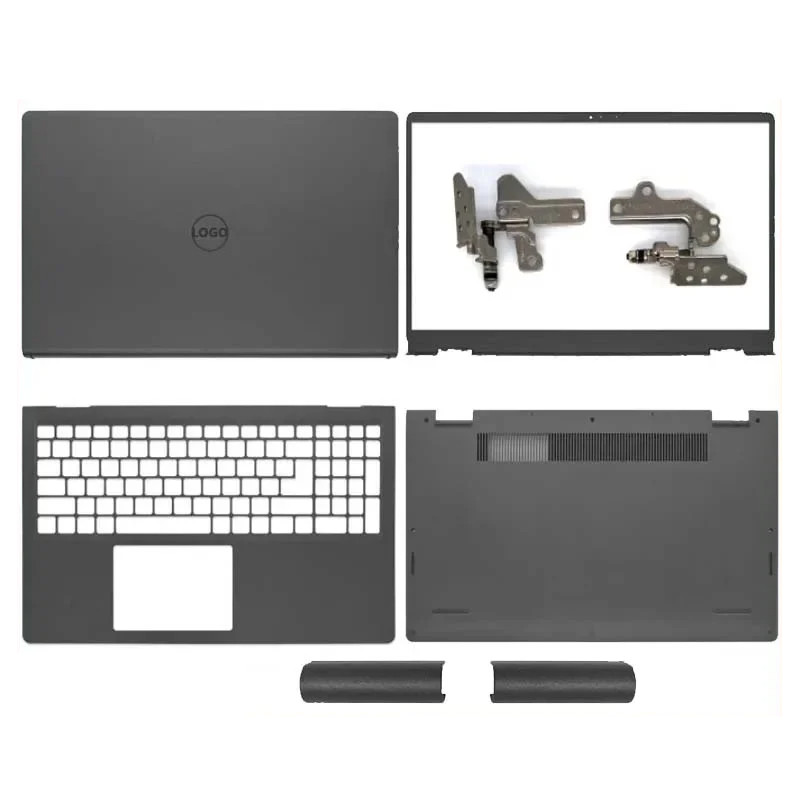 Novo Para Dell Inspiron 15 3510 3511 3515 3520 3521 LCD Capa Traseira Moldura Frontal Dobradiças Palrmest Caso Inferior