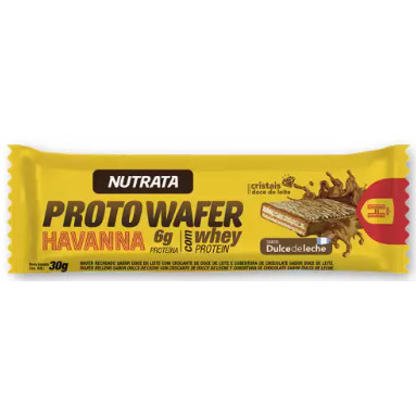 Barra Proteica Protowafer Sabor Doce de leite HAVANNA NUTRATA 30g - Food & Beverages
