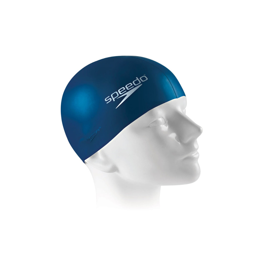 Touca de natação em silicone - flat cap  Speedo -  AZUL ROYAL - Sports & Outdoors