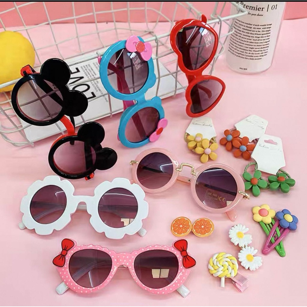 Kit Com 5 Óculos De Sol Óculos Coloridos para Festa Infantil Divertido Infantil Para  Meninas E Meninos Atacado